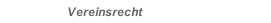 Vereinsrecht